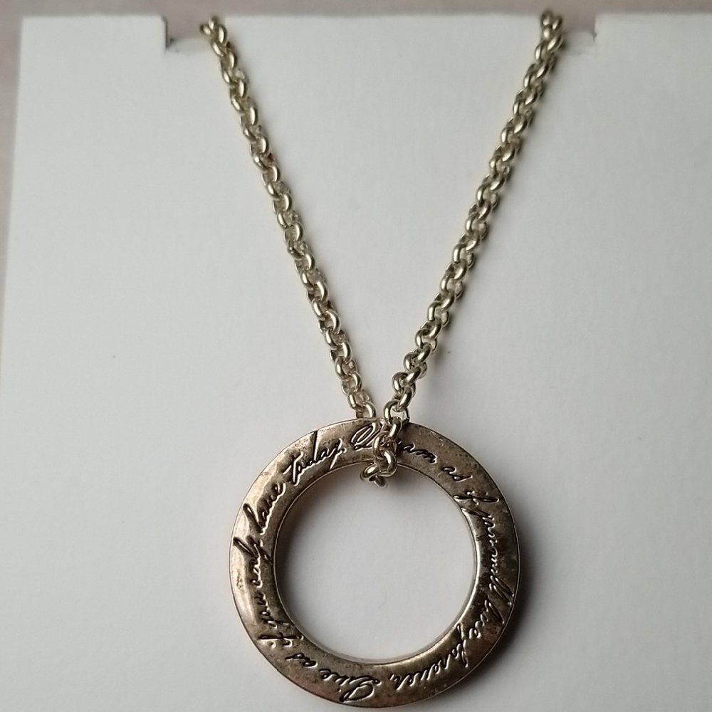 Inspirational Circle Pendant